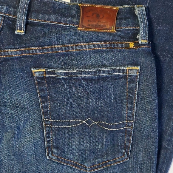 Lucky Brand Classic Rider 12/31 Tie Breaker dark denim blue jeans - Picture 3 of 9